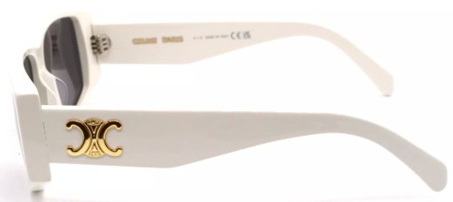 Celine CL40227U - 25A - 63 Sonnenbrillen Weiß Eckig