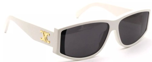 Celine CL40227U - 25A - 63 Sonnenbrillen Weiß Eckig