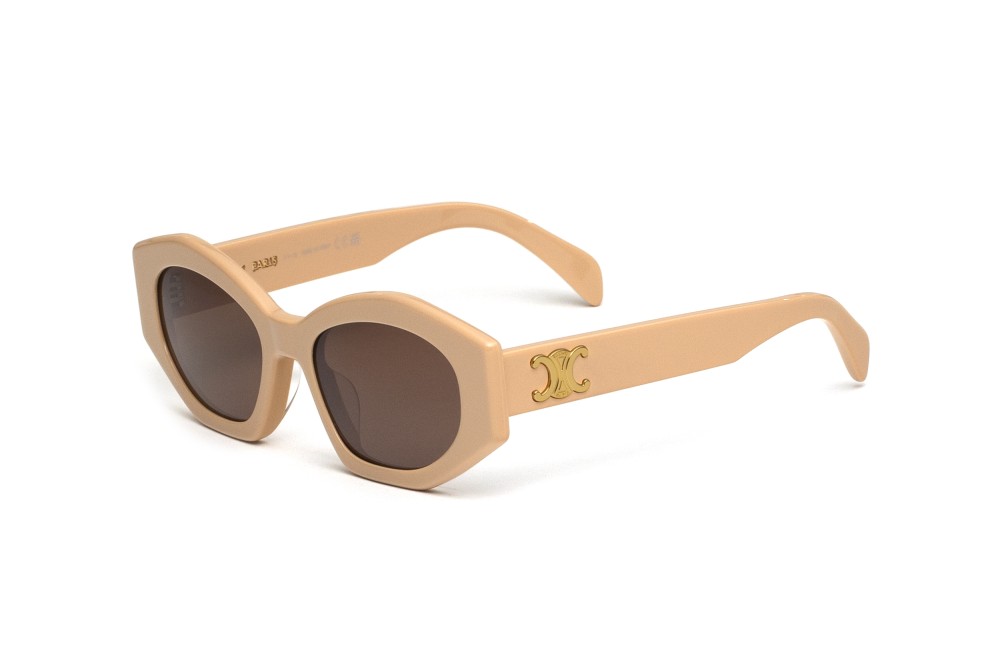 Celine CL40238U - 57E - 55 Sonnenbrillen Beige Cat Eye