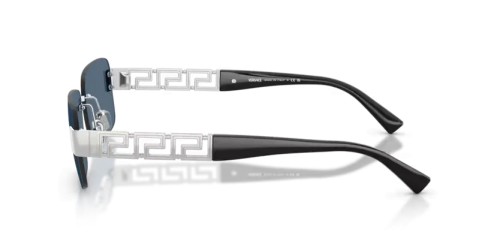VERSACE VE2298 - 100180 - 58 Sonnenbrillen Silber Rechteck