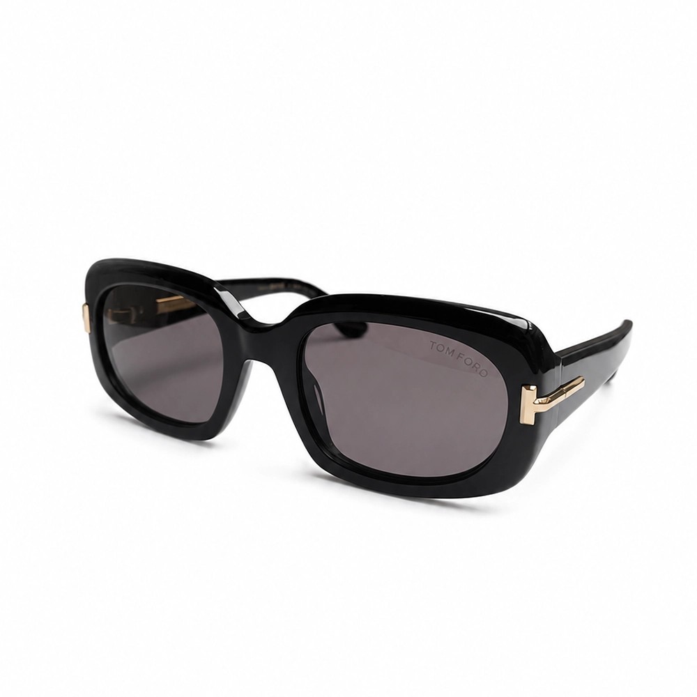 Tom Ford FT1253 ICON COLLECTION - 01A - 54 Sonnenbrillen Schwarz Eckig