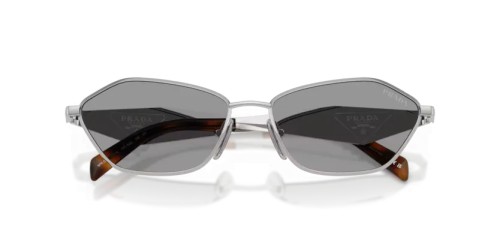 PRADA PR D50S - 1BC50Q - 57 Sonnenbrillen Silber Unregelmäßig