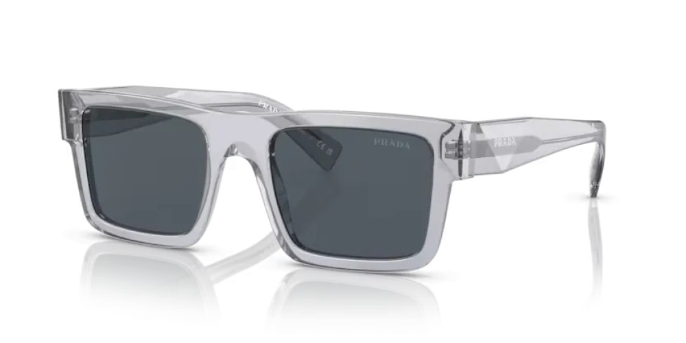PRADA PR 19WS - U4309T - 52 Sonnenbrillen Kristall Grau Rechteck