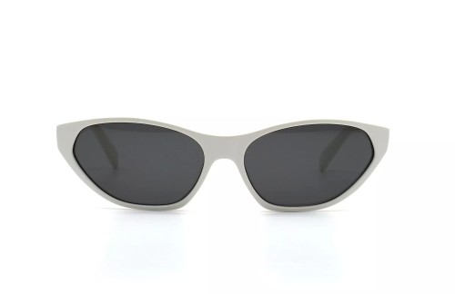 Celine CL40251U - 25A - 57 Sonnenbrillen Weiß Cat Eye