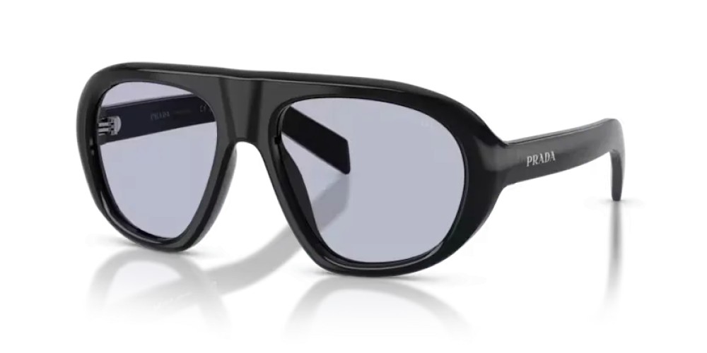 PRADA PR C05S - 16K30X - 57 Sonnenbrillen Schwarz Unregelmäßig