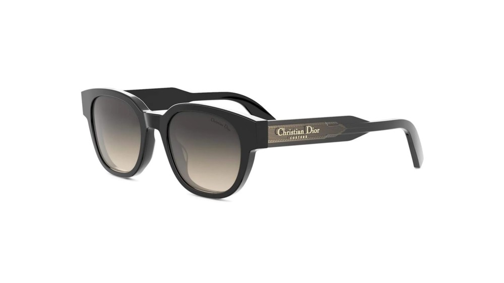 Dior CHRISTIAN DIOR LABEL R1I - 10A2 - 51 Sonnenbrillen Schwarz Abgerundet