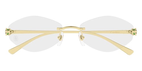 Cartier CT0637O - 001 - 56 Brillenfassungen Gold Geometrisch
