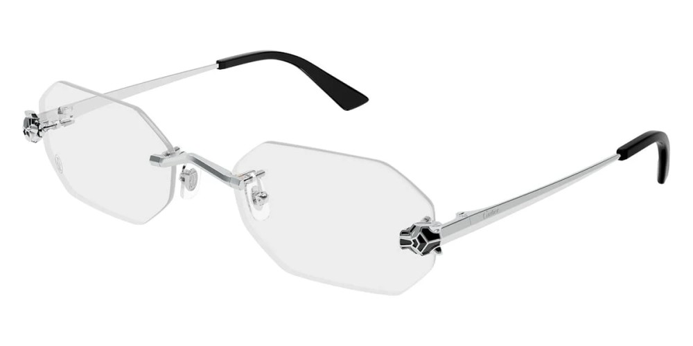 Cartier CT0599O - 002 - 56 Brillenfassungen Silber Rechteck