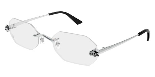 Cartier CT0599O - 002 - 56 Brillenfassungen Silber Rechteck