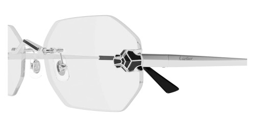 Cartier CT0599O - 002 - 56 Brillenfassungen Silber Rechteck