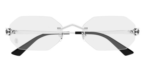 Cartier CT0599O - 002 - 56 Brillenfassungen Silber Rechteck