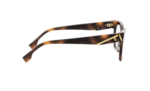 Fendi FE50073I - 053 - 52 Brillenfassungen Havanna Eckig