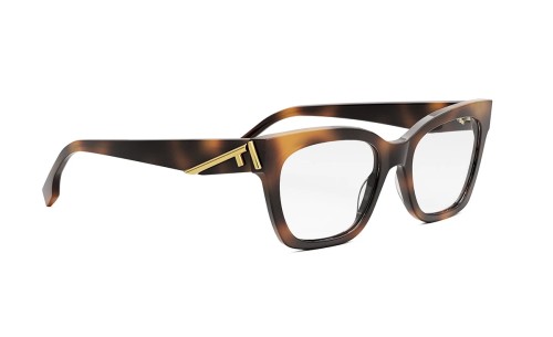 Fendi FE50073I - 053 - 52 Brillenfassungen Havanna Eckig