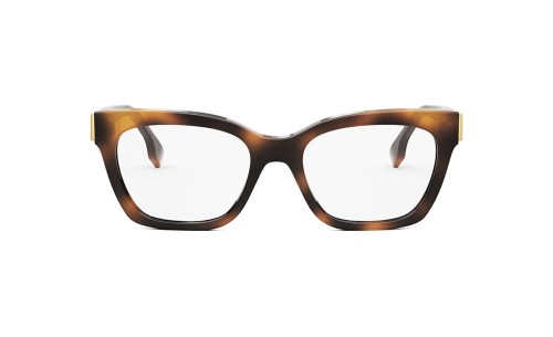 Fendi FE50073I - 053 - 52 Brillenfassungen Havanna Eckig