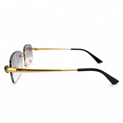 Cartier CT0418O with Diamond Cut Lenses Style - 001 - 58 - LIMITED EDITION Sonnenbrillen Gold Rechteck