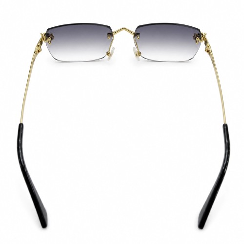 Cartier CT0418O with Diamond Cut Lenses Style - 001 - 58 - LIMITED EDITION Sonnenbrillen Gold Rechteck