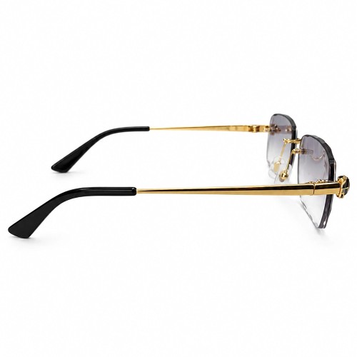 Cartier CT0418O with Diamond Cut Lenses Style - 001 - 58 - LIMITED EDITION Sonnenbrillen Gold Rechteck
