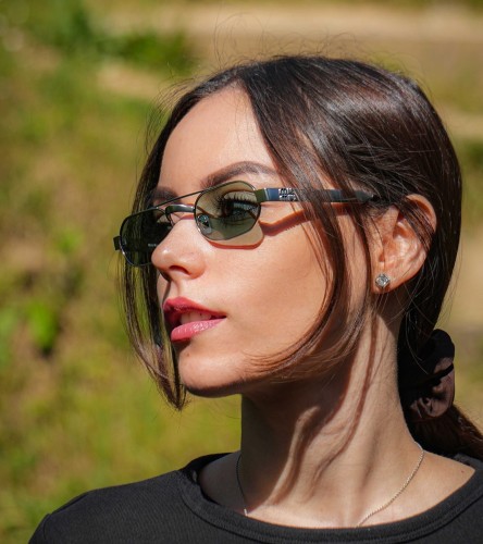 MIU MIU MU B52S - 21M40Y - 52 Sonnenbrillen Altsilber Oval