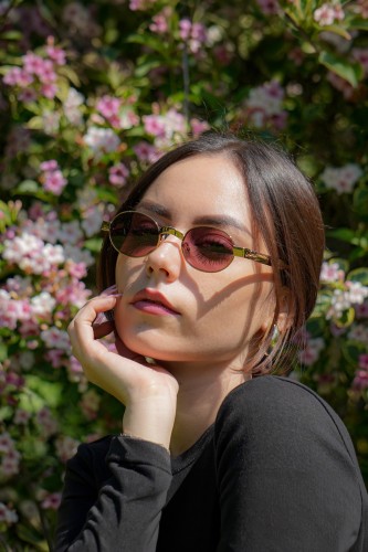 MIU MIU MU B51S - 7OE30Y - 47 Sonnenbrillen Bronze Oval