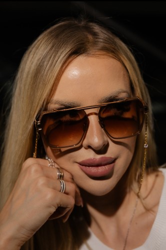 Balmain BPS-155 PREMIER - B - 61 Sonnenbrillen Roségold Eckig
