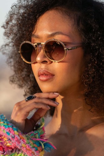 Cazal 644 - 009 - 53 Sonnenbrillen Gold Oval