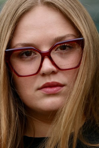Philipp Plein VPP068S QUEEN - 0V64 - 57 Brillenfassungen Rot Cat Eye