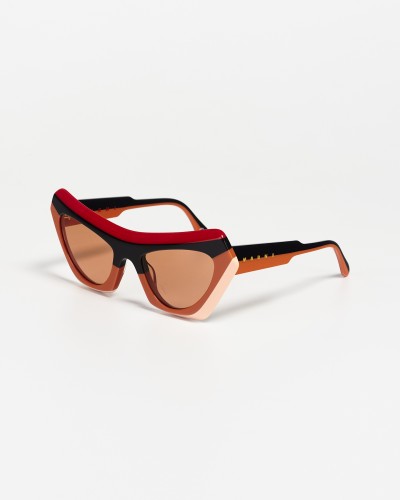 Marni P1N Marni Devil's Pool Striped - 56 Sonnenbrillen Gemustert Cat Eye