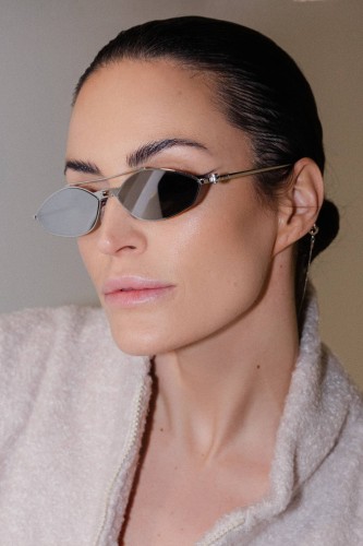 Fendi FE40114U-Y - 16C - 57 Sonnenbrillen Silber Oval