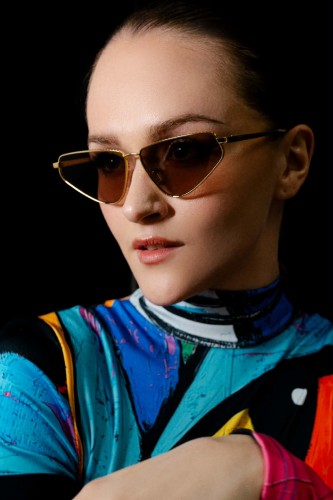 Fendi FE40068U - 30E - 60 Sonnenbrillen Gold Cat Eye