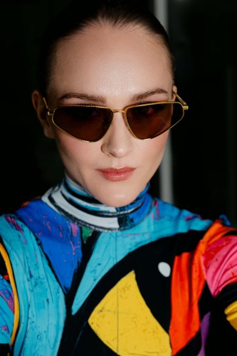 Fendi FE40068U - 30E - 60 Sonnenbrillen Gold Cat Eye