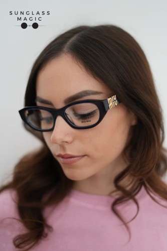 MIU MIU MU 03WV - ​16K1O1 - ​53 Brillenfassungen Schwarz Oval