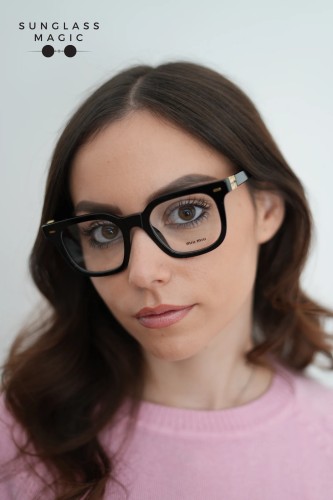 MIU MIU MU 06XV - 16K1O1 - 49 Brillenfassungen Schwarz Eckig
