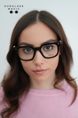 MIU MIU MU 06XV - 16K1O1 - 49 Brillenfassungen Schwarz Eckig