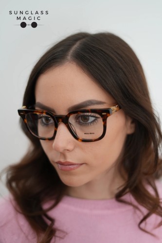 MIU MIU MU 06XV - VAU1O1 - 49 Brillenfassungen Eckig