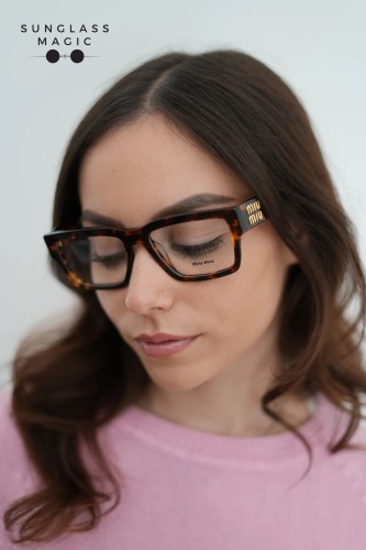 MIU MIU MU 02XV - ​VAU1O1 - ​54 Brillenfassungen Havanna Eckig