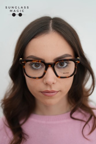 MIU MIU MU 06XV - VAU1O1 - 49 Brillenfassungen Eckig