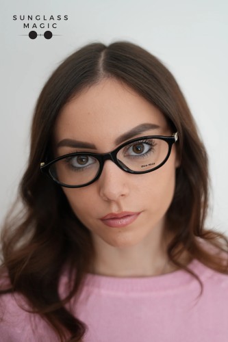 MIU MIU MU 09XV - ​16K1O1 - ​53 Brillenfassungen Schwarz Oval