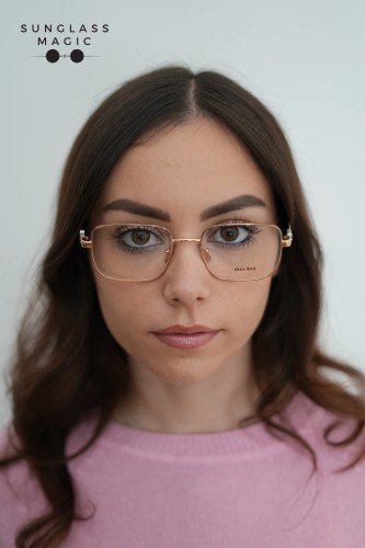 MIU MIU MU 51ZV - ZVF1O1 - 52 Brillenfassungen Rechteck