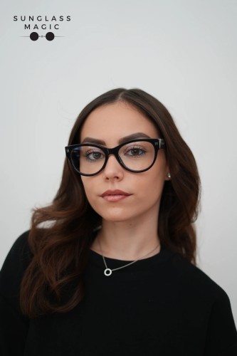 Off-White OERJ057 - 1000 - 55 Brillenfassungen Schwarz Kissenform (Abgerundet)