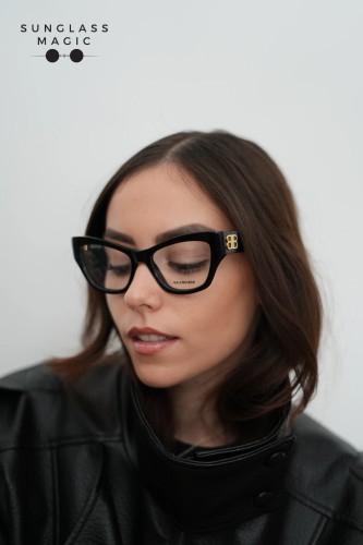 Balenciaga BB0362O - 001 - 54 Brillenfassungen Schwarz Cat Eye