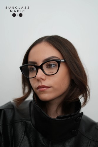 Balenciaga BB0219O - 002 - 51 Brillenfassungen Havana Cat Eye