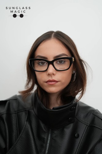 Balenciaga BB0363O - 001 - 54 Brillenfassungen Schwarz Eckig
