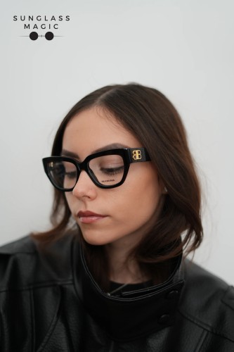 Balenciaga BB0326O - 001 - 53 Brillenfassungen Schwarz Eckig