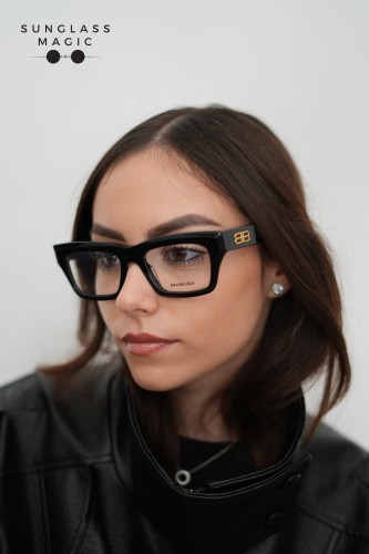 Balenciaga BB0240O - 001 - 52 Brillenfassungen Schwarz Eckig