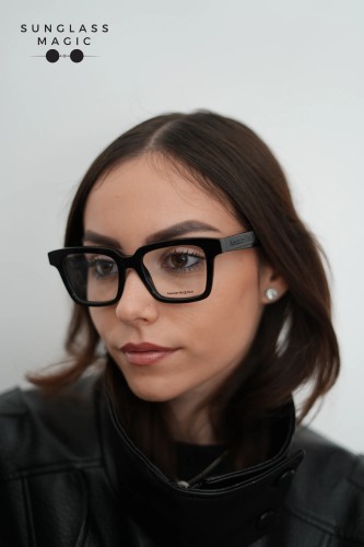 Alexander McQueen AM0385O - 001 - 49 Brillenfassungen Schwarz Eckig