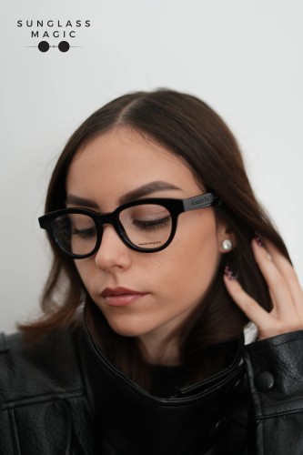 Alexander McQueen AM0384O - 001 - 47 Brillenfassungen Schwarz Kissenform (Abgerundet)