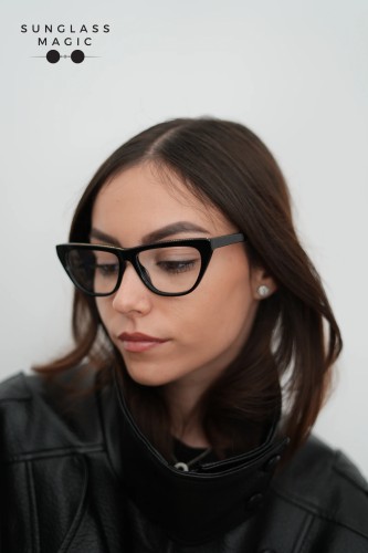Stella McCartney SC0191O - 005 - 55 Brillenfassungen Schwarz Cat Eye
