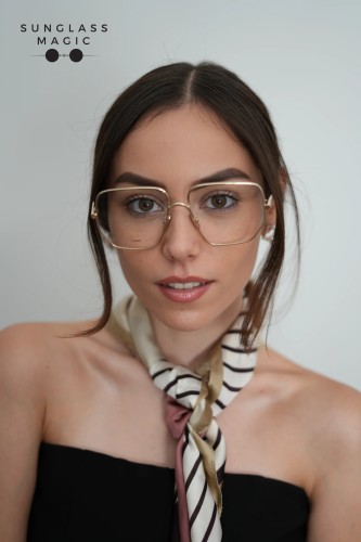 Loewe LW50079U - 032 - 58 Brillenfassungen Gold Eckig