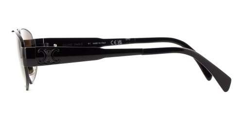 Celine CL40281U Triomphe Metal - 01E - 57 Sonnenbrillen Schwarz Pilot (Aviator)