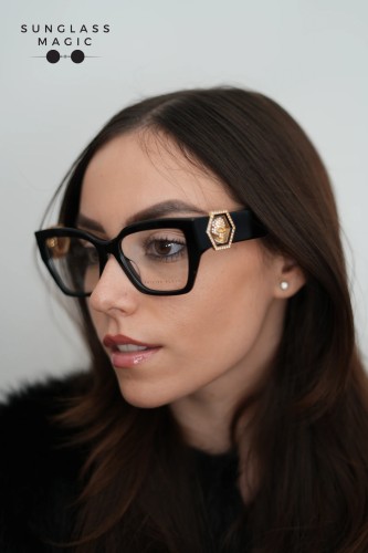 Philipp Plein VPP164S CAPTURE CRYSTAL - 700Y - 54 Brillenfassungen Schwarz Eckig